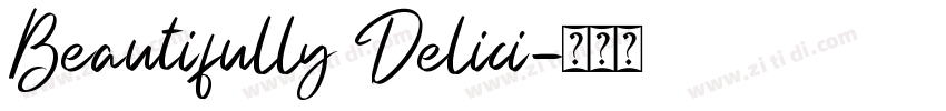 Beautifully Delici字体转换